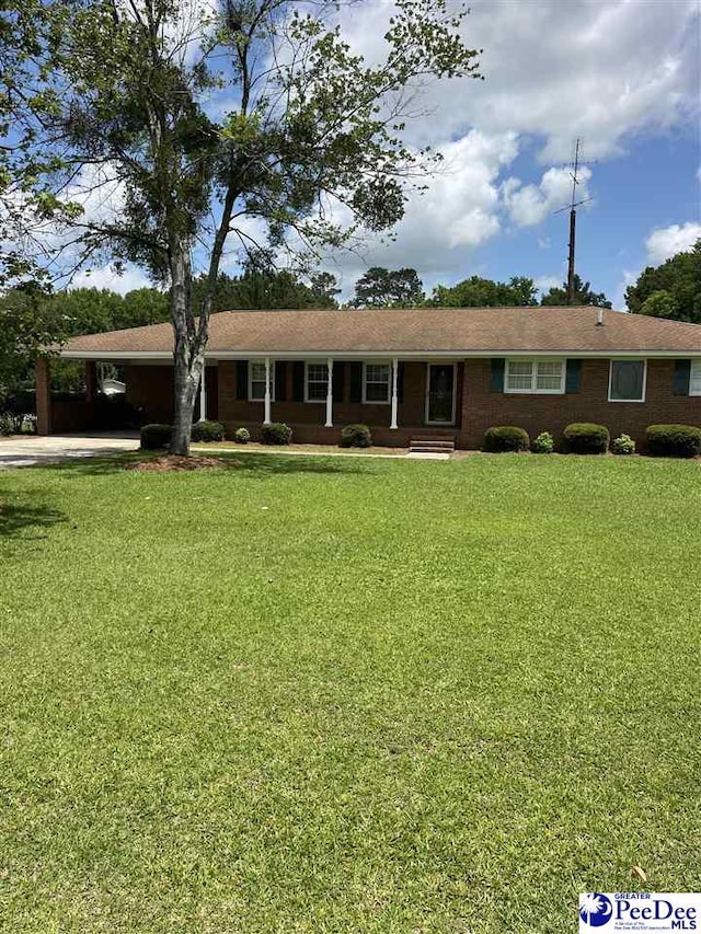 1840 New Zion Rd, Lake City, SC 29560 - single story home with a front yard