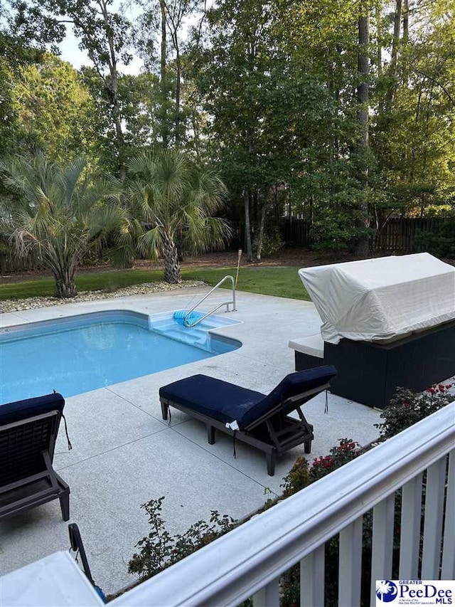 3326 Tennyson Dr, Florence, SC 29501 - outdoor pool with a patio area