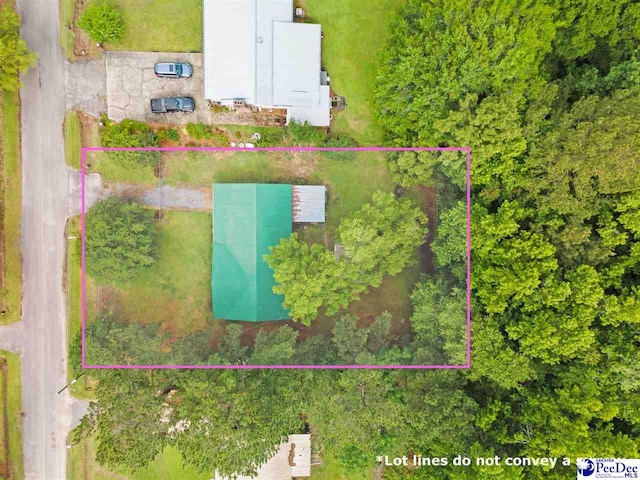 view of property location with property parcel outlined