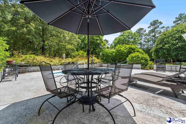 130 Nez Perce Dr, Darlington, SC 29532 - view of patio with view of scattered trees and outdoor dining area