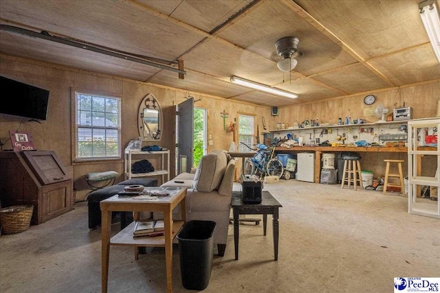 130 Nez Perce Dr, Darlington, SC 29532 - living area with wooden walls and plenty of natural light