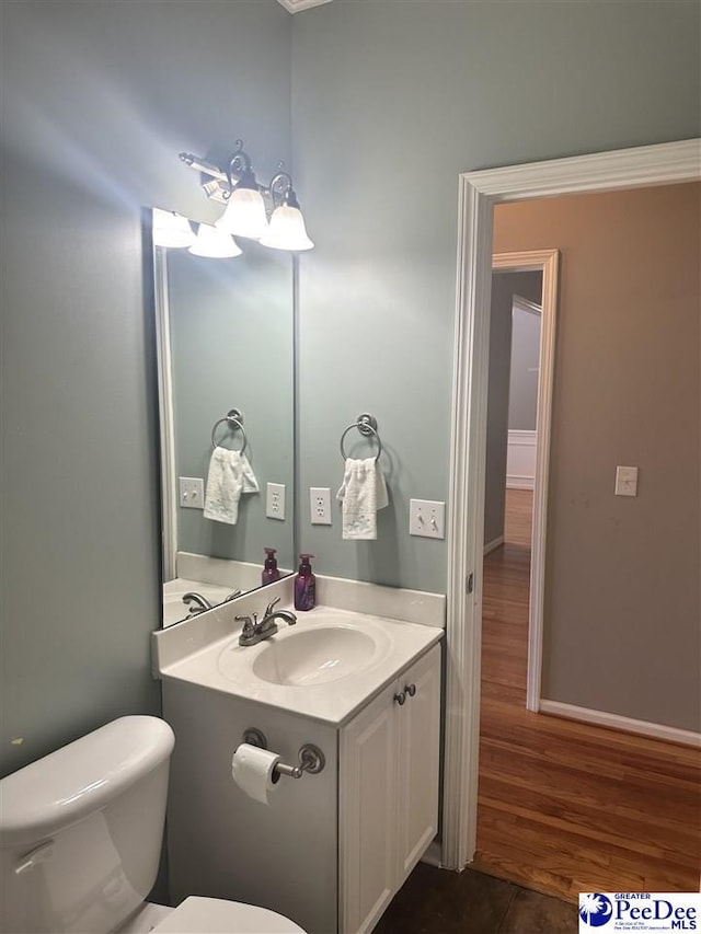 2143 Glenmore Way, Florence, SC 29505 - bathroom featuring vanity and wood finished floors