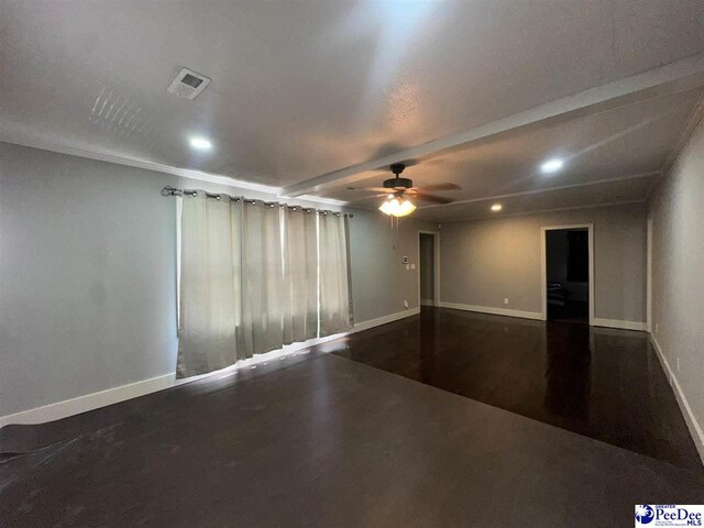 17 Shuler Dr, Sumter, SC 29150 - spare room with ceiling fan, recessed lighting, and wood finished floors