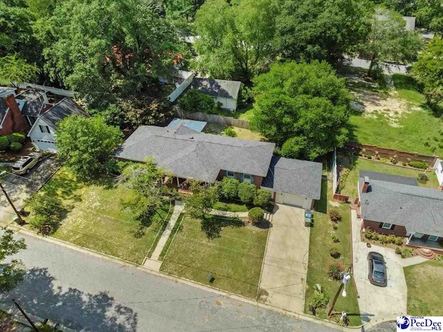 birds eye view of property