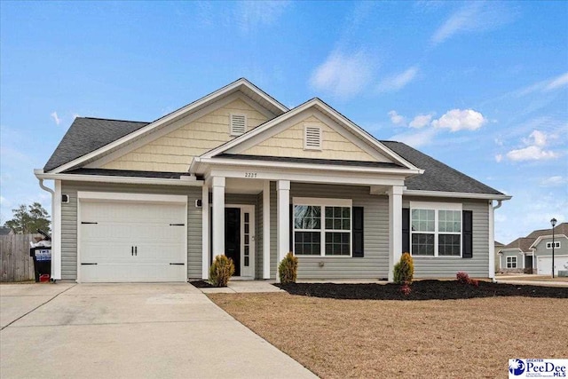 view of front of house featuring a garage