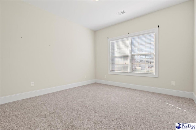 view of carpeted empty room