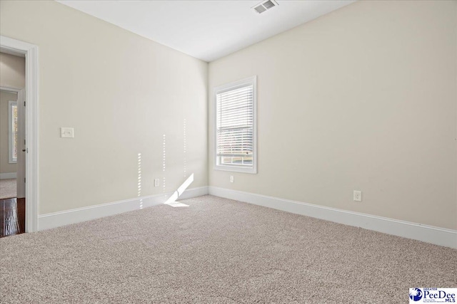 view of carpeted empty room