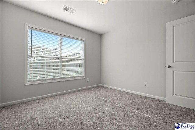 view of carpeted empty room