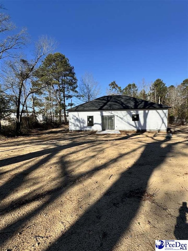 view of back of property