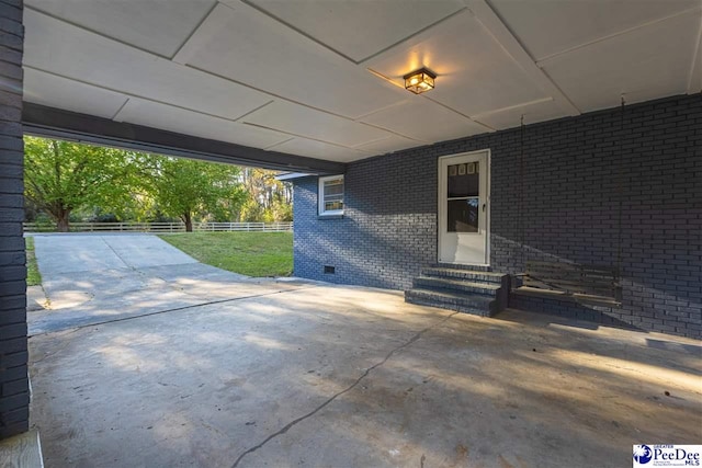 616 Sandra Ter, Florence, SC 29501 - view of patio with entry steps, a carport, and fence