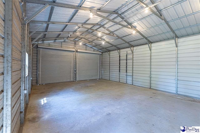 616 Forest Acres Dr, Pamplico, SC 29505 - garage with metal wall