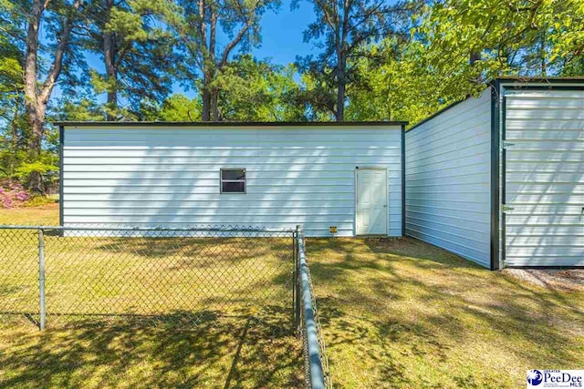 616 Forest Acres Dr, Pamplico, SC 29505 - view of outdoor structure with fence and an outbuilding