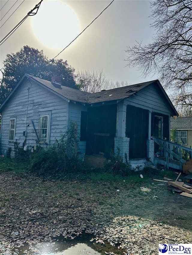 view of front of home