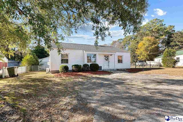 view of ranch-style house