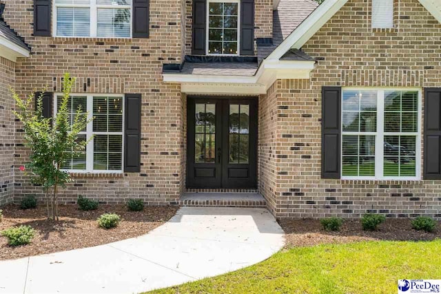 2104 Lacy St, Florence, SC 29505 - entrance to property featuring french doors and brick siding