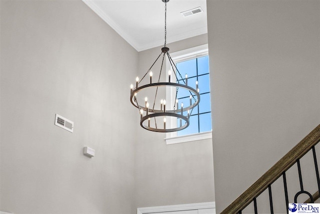 2104 Lacy St, Florence, SC 29505 - detailed view of a chandelier and crown molding