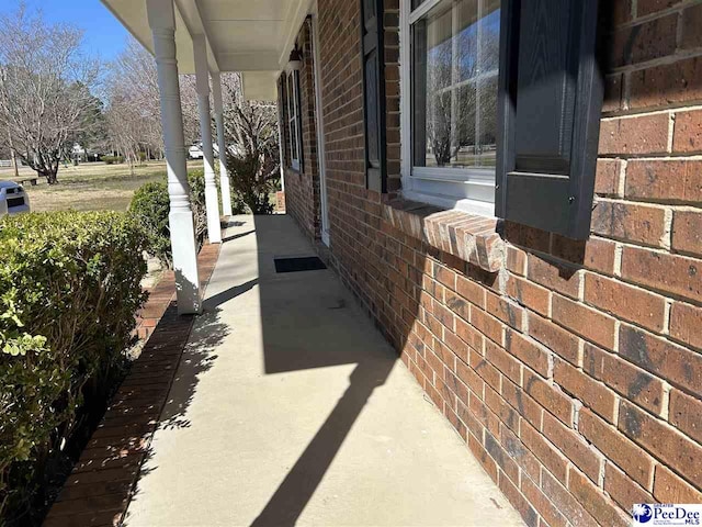 view of patio / terrace with a porch