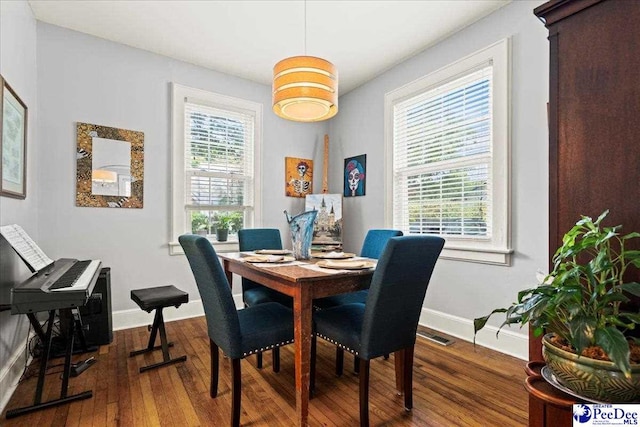 318 Mcleod St, Florence, SC 29501 - dining space featuring wood finished floors and baseboards