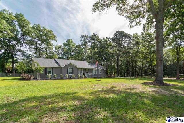 100 Warren Way, Cheraw, SC 29520 - view of single story home