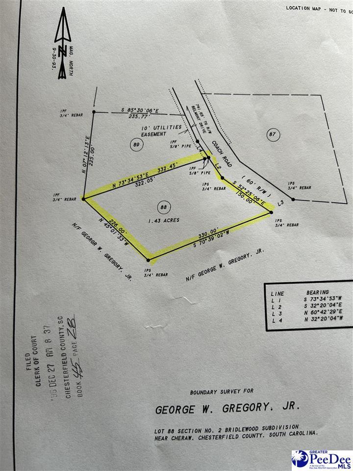 Coach Rd, Cheraw, SC 29520