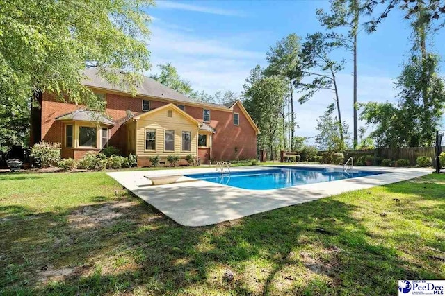 3427 Sussex Ct, Florence, SC 29501 - view of pool with a patio area and a diving board