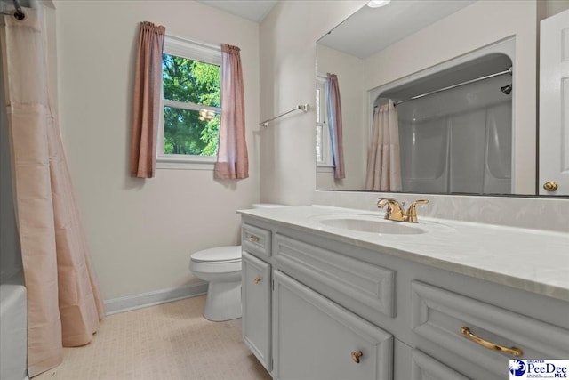 3427 Sussex Ct, Florence, SC 29501 - bathroom featuring vanity, tile patterned flooring, and shower / tub combo with curtain