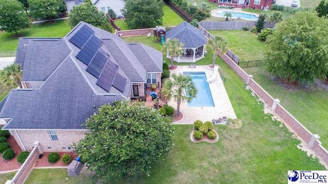 drone / aerial view