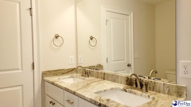 855 Bellemeade Cir, Florence, SC 29501 - full bath with double vanity and toilet