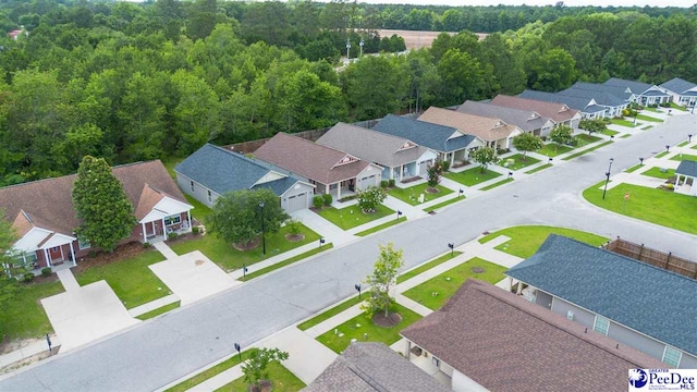 2141 Harbour Ln, Florence, SC 29505 - aerial view of residential area with a forest