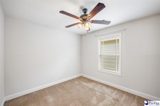 2141 Harbour Ln, Florence, SC 29505 - spare room featuring light colored carpet and ceiling fan
