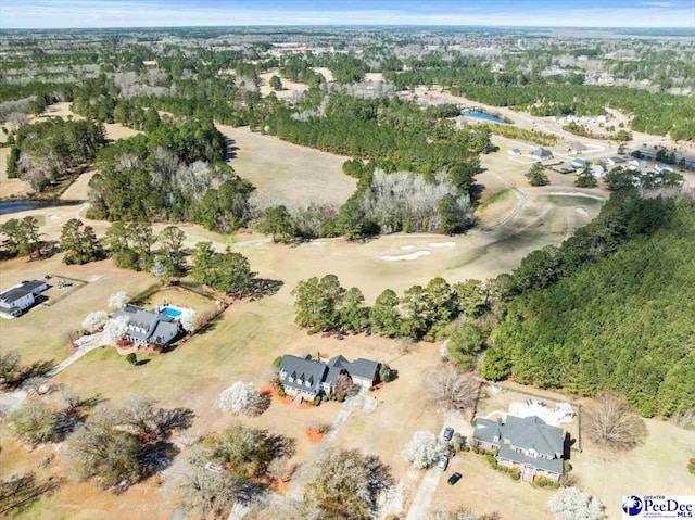 aerial view with a view of trees