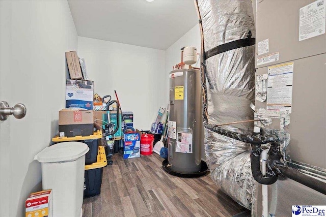 4080 Lake Russell Dr, Florence, SC 29501 - utility room with heating unit and electric water heater