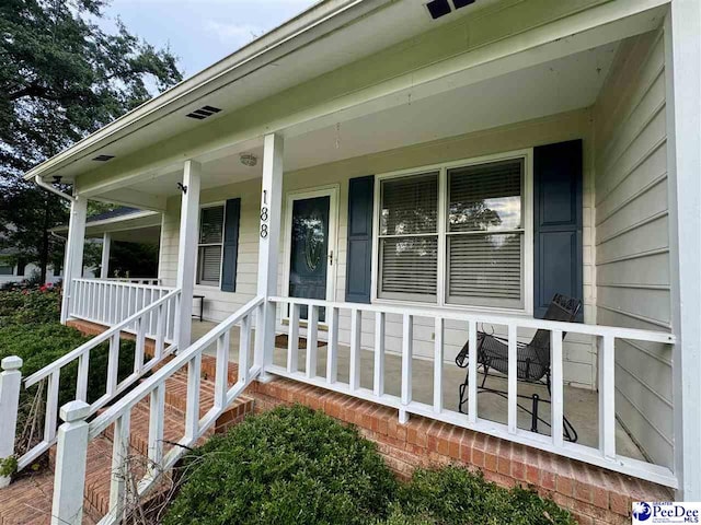 188 Chatham Trace Cir, Cheraw, SC 29520 - view of exterior entry with covered porch