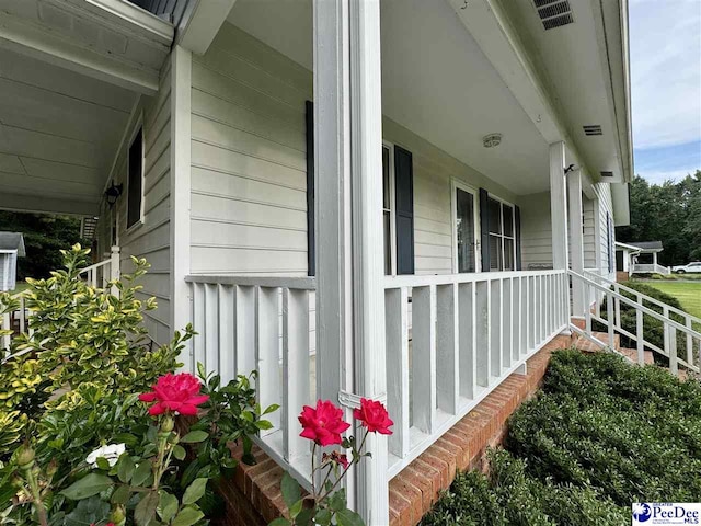 188 Chatham Trace Cir, Cheraw, SC 29520 - view of home's exterior with covered porch