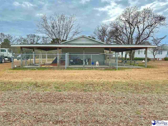 exterior space with a lawn