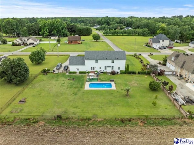 2770 Gray Dr, Darlington, SC 29532 - drone / aerial view of a pool and a tree filled landscape