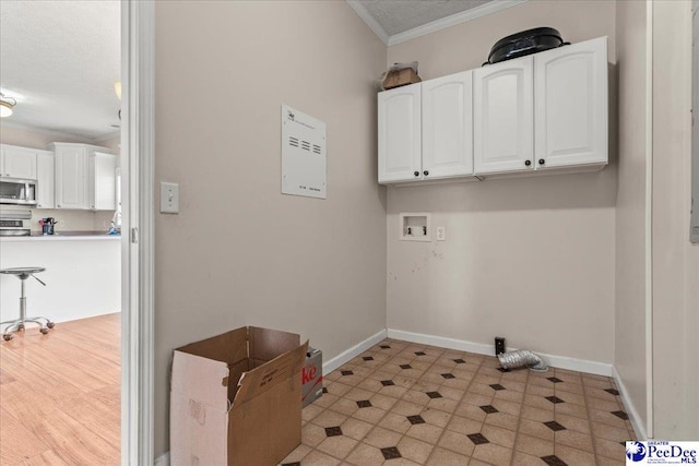 2770 Gray Dr, Darlington, SC 29532 - washroom featuring crown molding and washer hookup