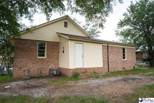 view of back of property