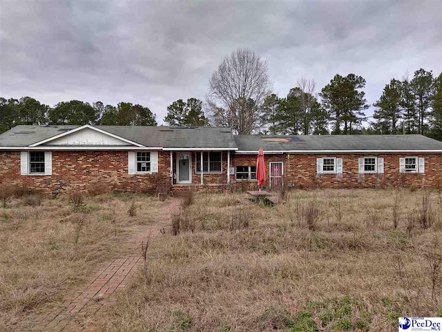 view of ranch-style home