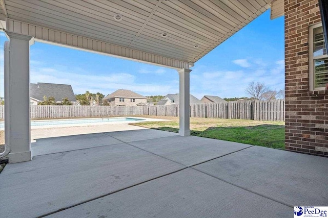 view of patio / terrace featuring a fenced backyard