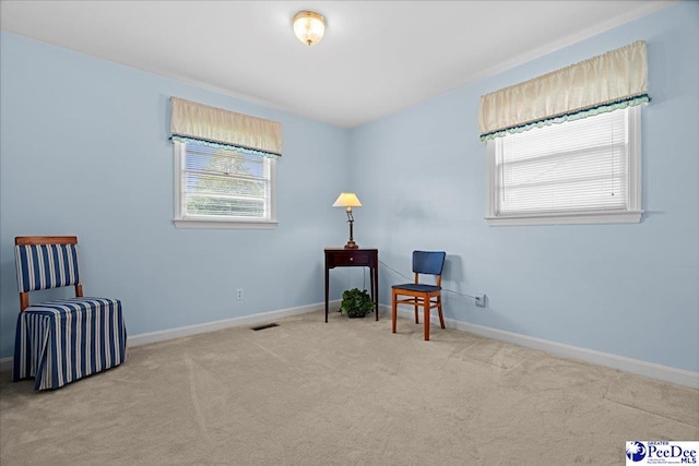1812 Woods Dr, Florence, SC 29505 - sitting room featuring baseboards and carpet