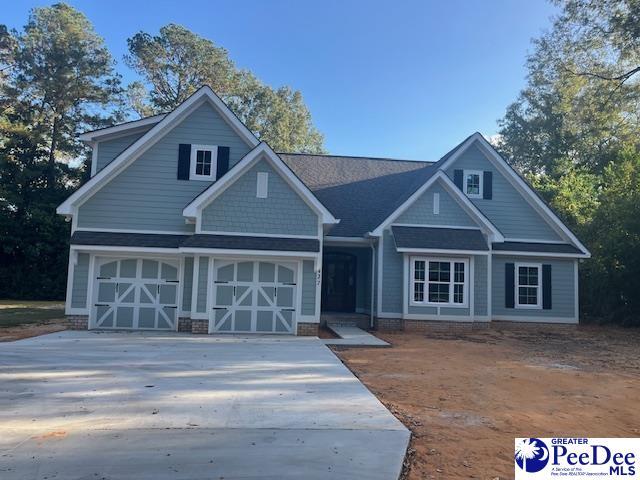 craftsman-style home featuring a garage