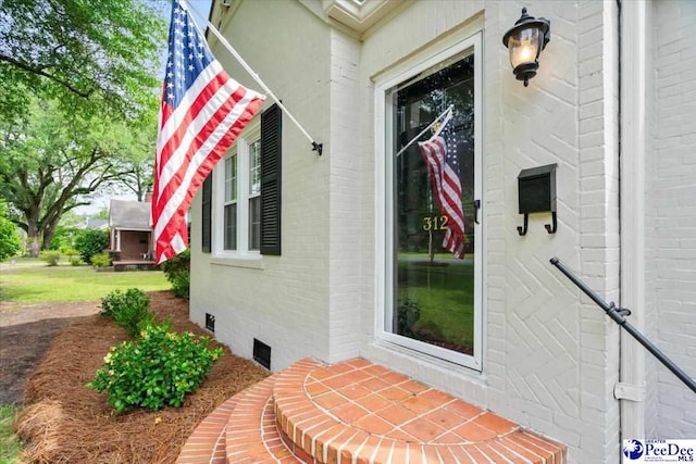 312 Greene St, Cheraw, SC 29520 - entrance to property with brick siding