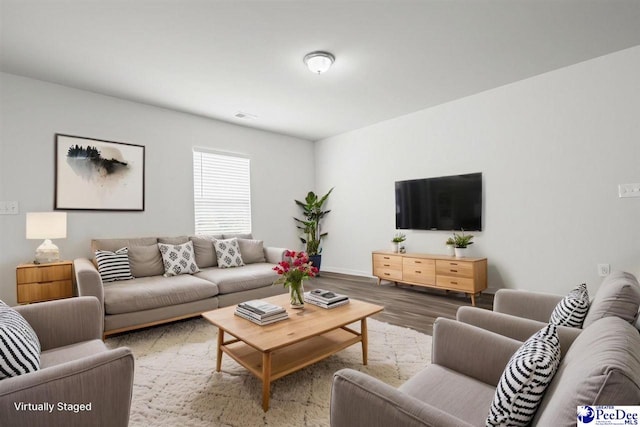 3229 Winding Way Dr, Florence, SC 29506 - living area featuring wood finished floors