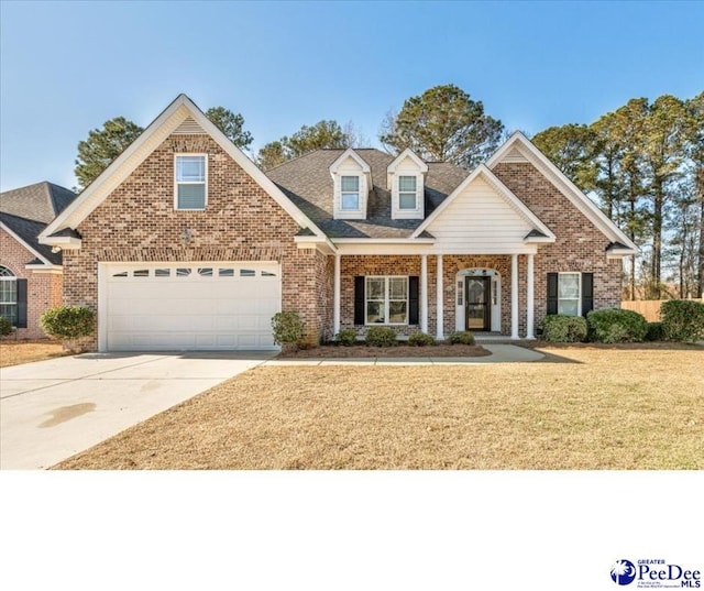 view of front of home with a front yard