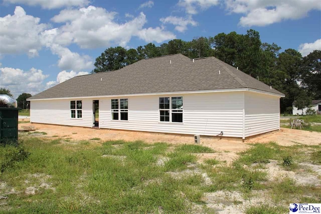 view of back of property