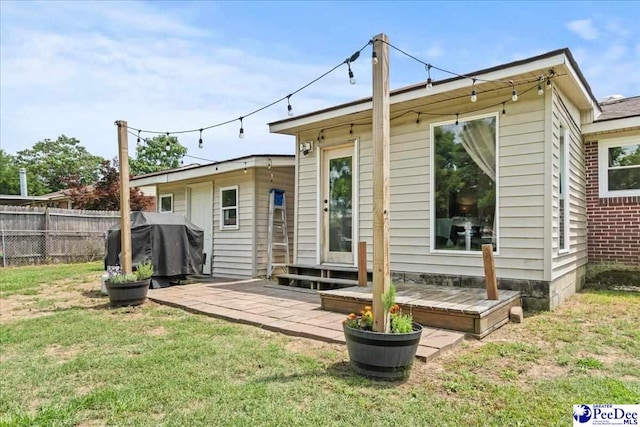 2217 W Mccown Dr, Florence, SC 29501 - rear view of house featuring a patio area and entry steps