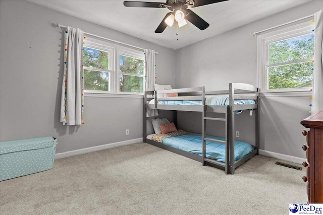 2217 W Mccown Dr, Florence, SC 29501 - bedroom with multiple windows, carpet, and baseboards