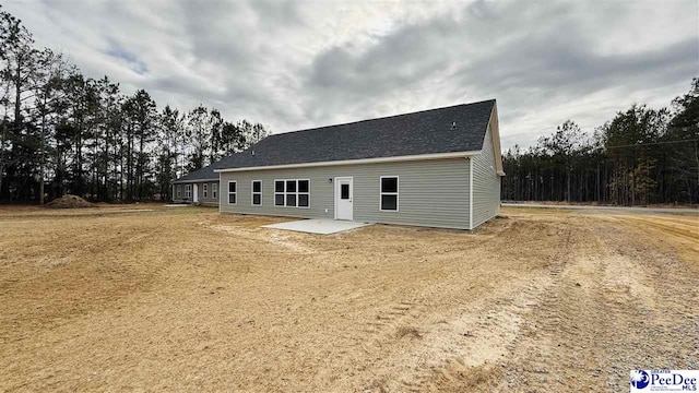 view of front of house with a patio area