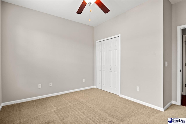 121 Parmelee Dr, Murrells Inlet, SC 29576 - unfurnished bedroom with carpet floors, a closet, and ceiling fan
